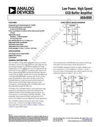 ADA4800ACPZ-RL Datasheet Cover