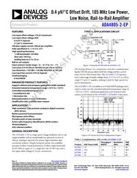 ADA4805-2TRMZ-EPR7 Datasheet Cover