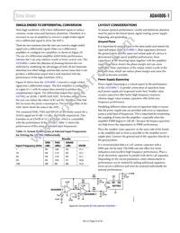 ADA4806-1ARJZ-R7 Datasheet Page 23