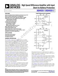 ADA4830-1BCPZ-R2 Datasheet Cover