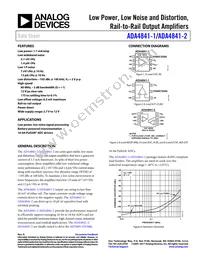 ADA4841-2YCPZ-R2 Datasheet Cover