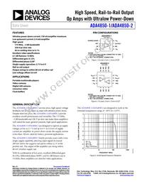ADA4850-1YCPZ-RL Datasheet Cover