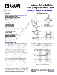 ADA4853-3YCPZ-R2 Datasheet Cover