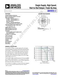 ADA4855-3YCPZ-R2 Datasheet Cover