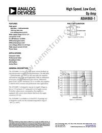 ADA4860-1YRJZ-R2 Datasheet Cover