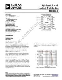 ADA4862-3YRZ-RL Datasheet Cover