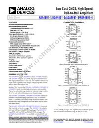 ADA4891-4ARZ-RL Datasheet Cover