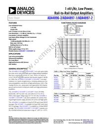 ADA4896-2ARMZ-RL Datasheet Cover