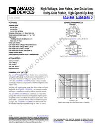 ADA4898-2YRDZ-RL Datasheet Cover