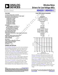 ADA4930-1SCPZ-EPRL Datasheet Cover