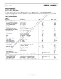 ADA4938-2ACPZ-R2 Datasheet Page 3
