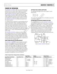 ADA4938-2ACPZ-R2 Datasheet Page 19