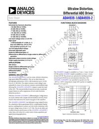 ADA4939-2YCPZ-R2 Datasheet Cover
