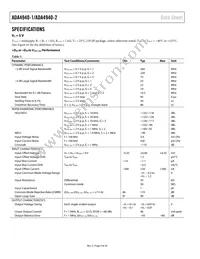 ADA4940-2ACPZ-RL Datasheet Page 4