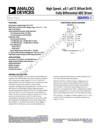 ADA4945-1ACPZ-RL Datasheet Cover