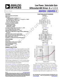 ADA4950-2YCPZ-R2 Datasheet Cover