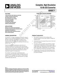 ADADC71KD Datasheet Cover