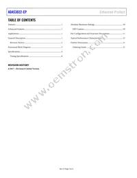ADAS3022SCPZ-EP Datasheet Page 2
