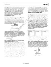 ADAU1401YSTZ Datasheet Page 19