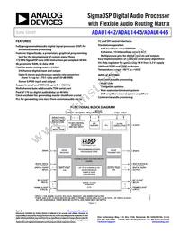 ADAU1442YSVZ-3A-RL Datasheet Cover