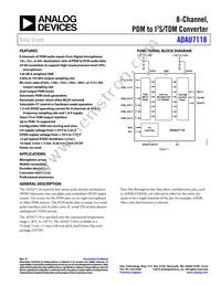 ADAU7118ACPZRL Datasheet Cover