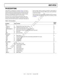 ADBF561WBBZ505 Datasheet Page 17