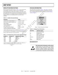 ADBF561WBBZ505 Datasheet Page 22