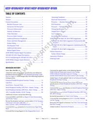 ADBF609WCBCZ502 Datasheet Page 2