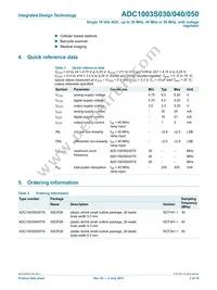 ADC1003S050TS/C1 Datasheet Page 2