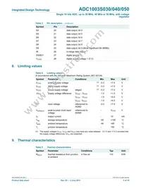 ADC1003S050TS/C1 Datasheet Page 5
