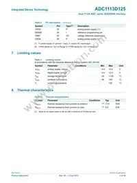 ADC1113D125HN-C18 Datasheet Page 5