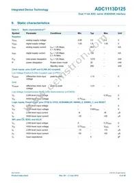 ADC1113D125HN-C18 Datasheet Page 6