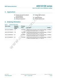 ADC1213D125HN/C1 Datasheet Page 2