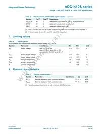 ADC1410S125HN-C18 Datasheet Page 5