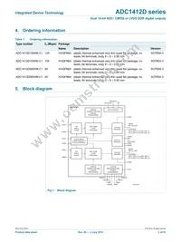 ADC1412D125HN-C18 Datasheet Page 2