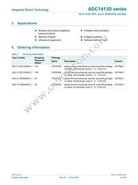 ADC1413D125HN-C18 Datasheet Page 2