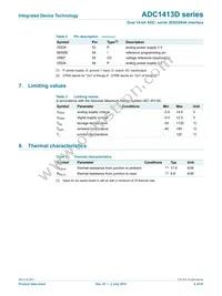 ADC1413D125HN-C18 Datasheet Page 6
