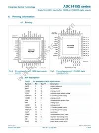 ADC1415S125HN-C18 Datasheet Page 4