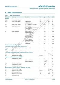 ADC1610S080HN/C1;5 Datasheet Page 6