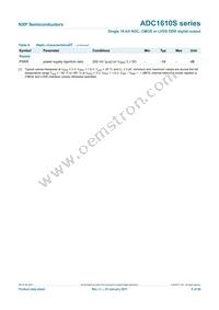 ADC1610S080HN/C1;5 Datasheet Page 8
