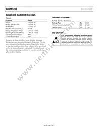 ADCMP393ARUZ Datasheet Page 4