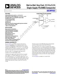ADCMP603BCPZ-WP Datasheet Cover