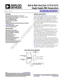 ADCMP606BKSZ-R2 Datasheet Cover
