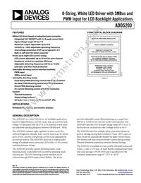 ADD5203ACPZ-RL Datasheet Cover