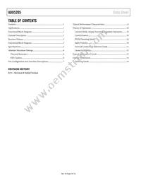 ADD5205ACPZ-RL Datasheet Page 2