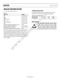 ADD5205ACPZ-RL Datasheet Page 6