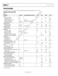 ADD5211ACPZ-RL Datasheet Page 4