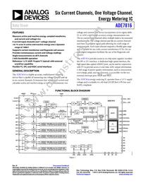 ADE7816ACPZ-RL Datasheet Cover