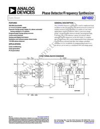 ADF4002BRUZ-RL Datasheet Cover