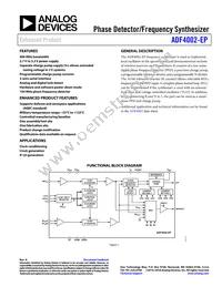 ADF4002SRU-EP Datasheet Cover
